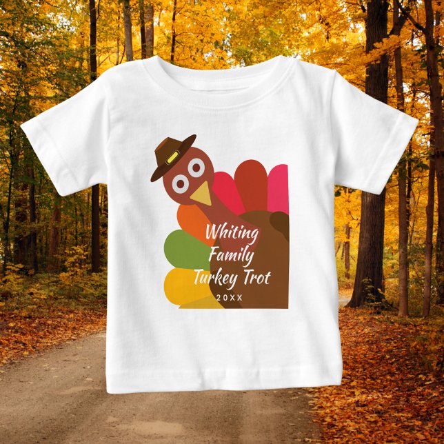 Lustigt Thanksgiving Turkiet Trot Matching Family Tee (Skapare uppladdad)