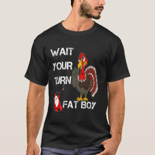 Lustigt Thanksgiving Vänta på din Tjock-pojke Turk T Shirt