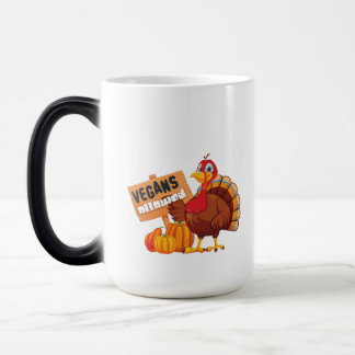 Lustigt Thanksgiving Vegans Tillåts! Magisk Mugg