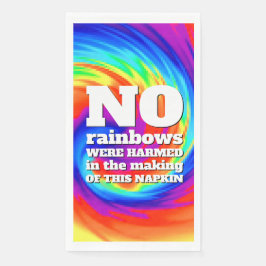 Lustigt TieDye Inga regnbågar skadades ... Pappersservett