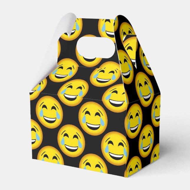 Lustigt till att du gråter party box med emoji presentaskar (Baksidan Sidan)