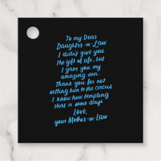 Lustigt till min kära dotter i juridik gåvor etiketter