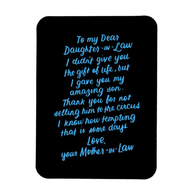 Lustigt till min kära dotter i juridik magnet (Vertikal)