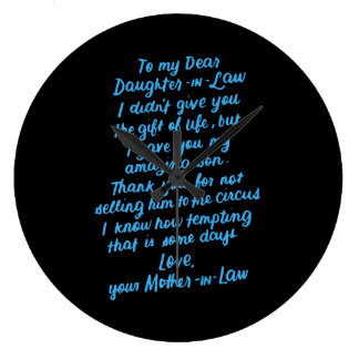 Lustigt till min kära dotter i juridik stor klocka