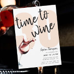 Lustigt till Vin Glass Humous 30års födelsedag Inbjudningar<br><div class="desc">En lustig 30års födelsedag-inbjudningsmall för kvinnor med en vattenfärgsmålning av ett rött vin-glas och titeln "tid till vin" i det moderna kalligrafiskriptet. En humoristisk 30års födelsedag inbjudan för en kvinna på hennes trettioårsdag som firar med vin party,  på en vinerie eller restaurang,  bistro... </div>