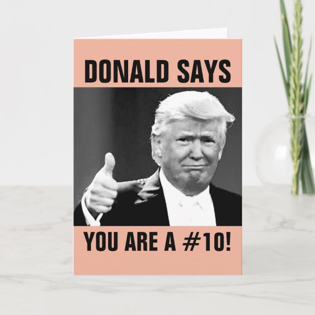 Lustigt Tillfällen Donald Trump Greeting Cards Kort (Framsida)