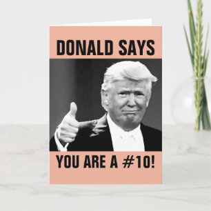 Lustigt Tillfällen Donald Trump Greeting Cards Kort