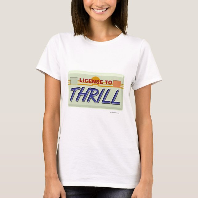 Lustigt tillstånd till Thrill Tröja (Framsida)