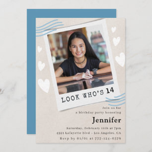 Lustigt titta vem som gör 14-årsinbjudningar inbjudningar