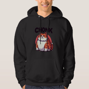 Lustigt Tjock Cats Meme, Chonk Cat Lover Gift Hoodie