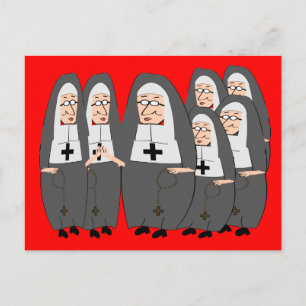 Lustigt "Tjock Nuns"-gåvor till tillfälle Vykort