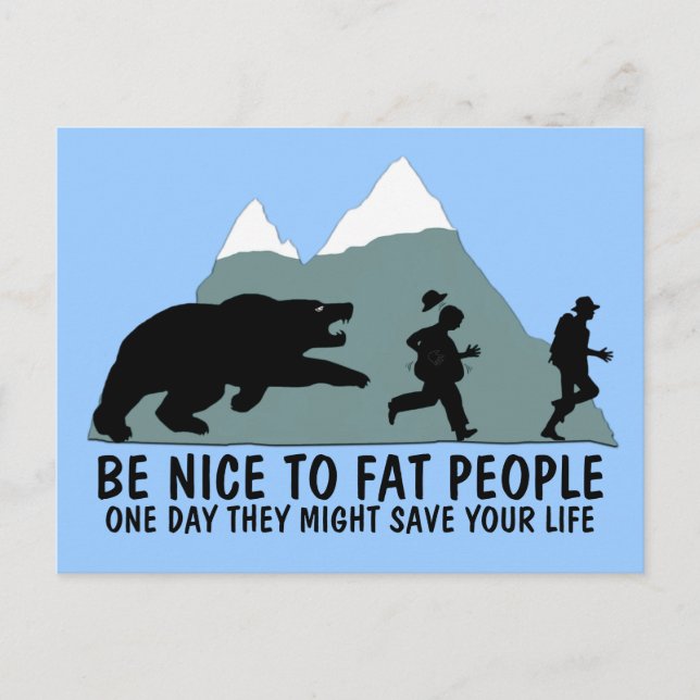 Lustigt tjock vykort (Framsida)