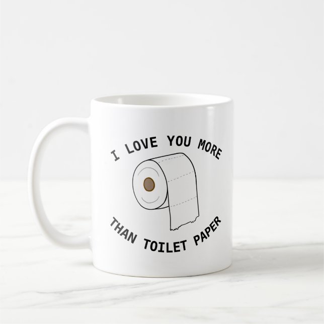 Lustigt Toilet Papprare Mugg Mor bästa Friend Gift (Vänster)