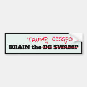 "Lustigt "Töm Trump Cesspool" Bildekal