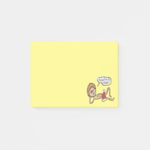 Lustigt tomten är här Julafton Humor Post-it Block