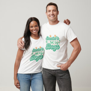 Lustigt tomtens lilla Helper Hundar T Shirt