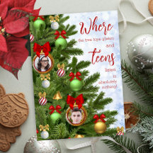 Lustigt Tonåring Sarkastic Humor Family God jul