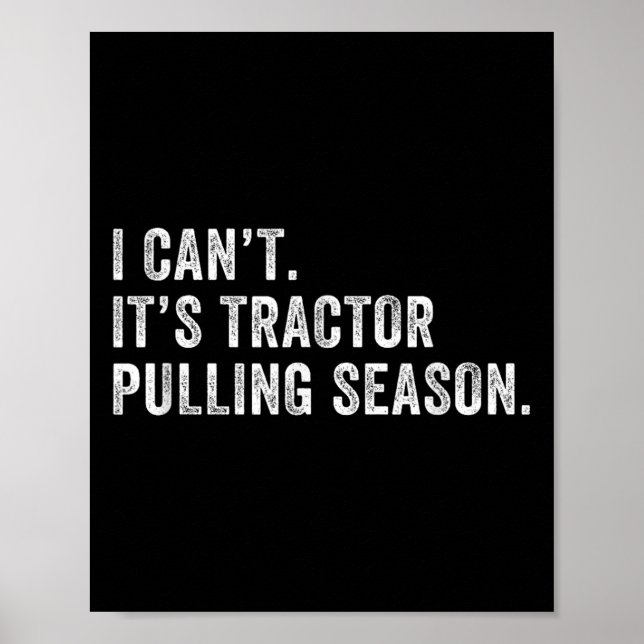 Lustigt Tractor Pulling... Jag kan inte vara Tract Poster (Framsidan)