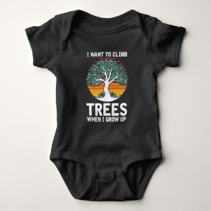 Lustigt Träd Kliber Kid Arborist Framtida jobb T Shirt