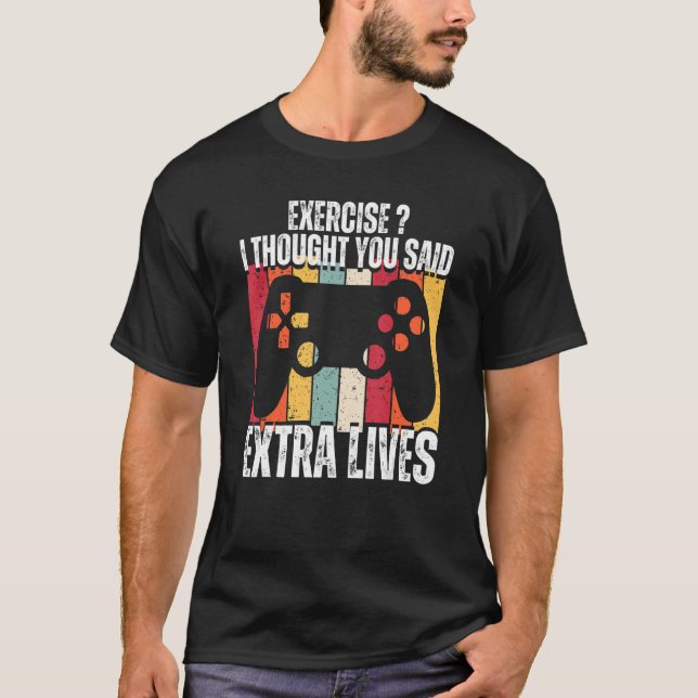 Lustigt träning jag trodde att du sa att Extra lev T Shirt (Framsida)