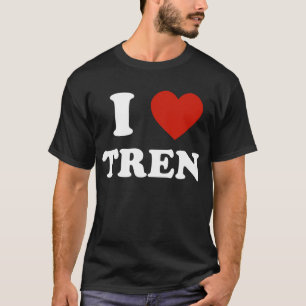 Lustigt träningsoffert, I Kärlek Tren Design T Shirt