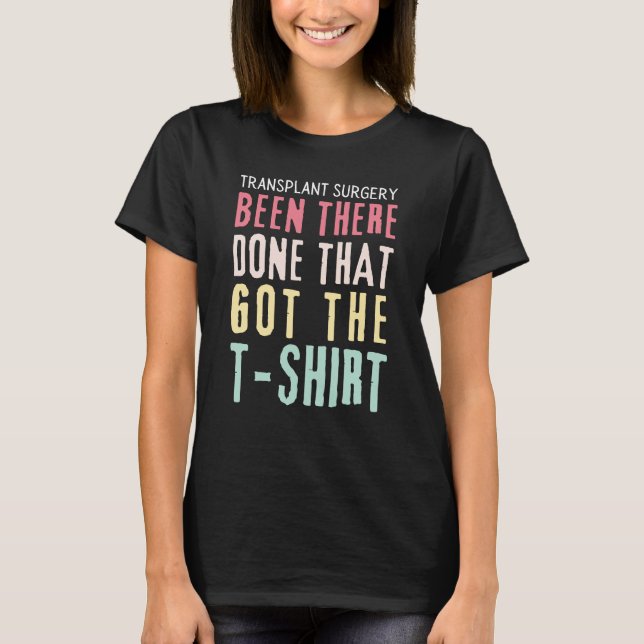 Lustigt transplantationsprogram t shirt (Framsida)