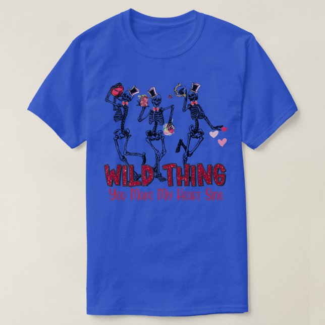 Lustigt tre Skeleton Dance vild sak du gör min  T Shirt (Design framsida)