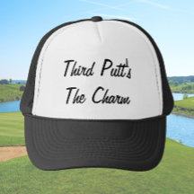 Lustigt tredje putt är charmen golfer humor