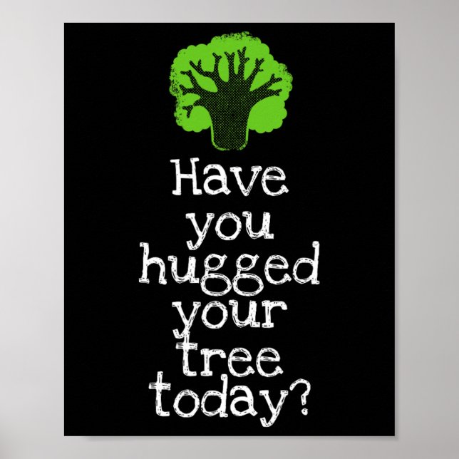 Lustigt Tree hugger har du stört Träd i dag Poster (Framsidan)