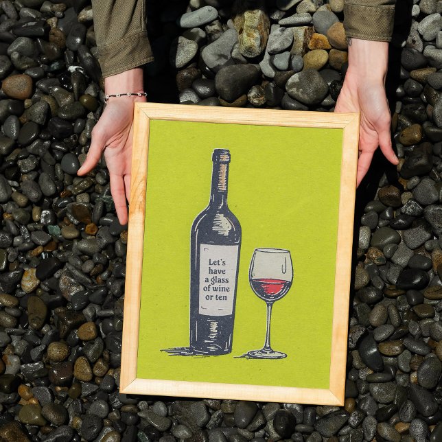 Lustigt Trendig Retro Vin Art Poster (Skapare uppladdad)
