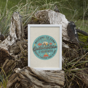 Lustigt Trendig RV Camping Wall Art Poster