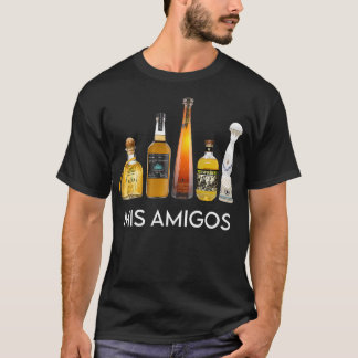 Lustigt Trendig Sarkastic Alcohol Mis Amigos Tequi T Shirt