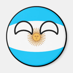 Lustigt Trending Geeky Argentina Countryball Magnet