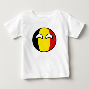 Lustigt Trending Geeky Belgium Countryball Tee Shirt