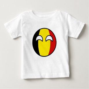 Lustigt Trending Geeky Belgium Countryball Tee Shirt