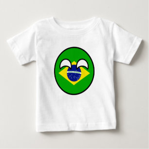 Lustigt Trending Geeky Brasilien Countryball Tee
