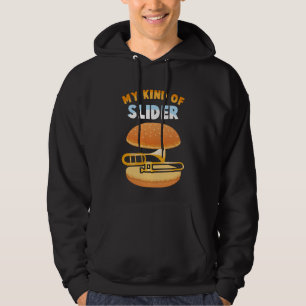 Lustigt Trombone Player Slider Musician Trombonist Hoodie