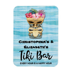 Lustigt Tropical Tiki Pub Monogrammed Cruise Frakt Magnet