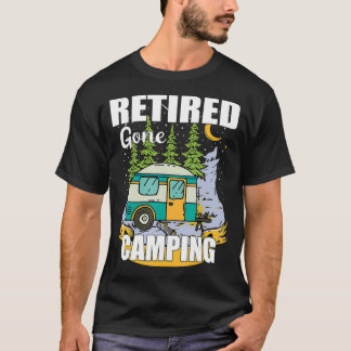 Lustigt trötta Borta camping - njut av Pension  T Shirt
