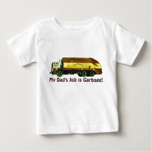 Lustigt Trucker Kids Shirt "Mitt Pappa jobb är Sop T-shirt