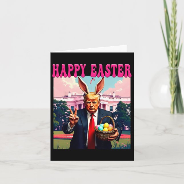 Lustigt trumfkort för Bysket White House Hap Kort (Framsida)
