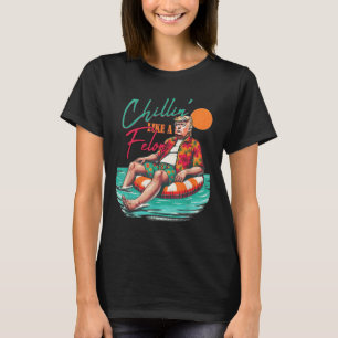 Lustigt trumfkort som en felonsommar 2024 t shirt