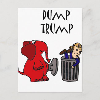 Lustigt trumftrumpTrump Politisk Tecknad Art Vykort
