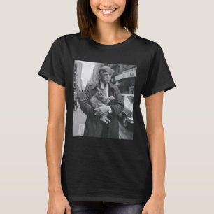 Lustigt trumma och katt t shirt