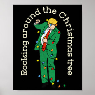 Lustigt trummor med lätt rakning runt Kristus Poster
