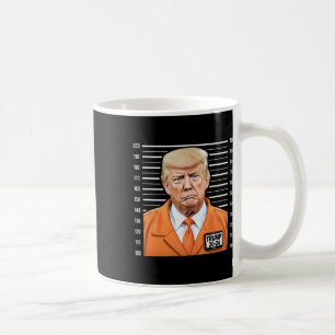 Lustigt Trump 2024 Fånge Mugshot Kaffemugg