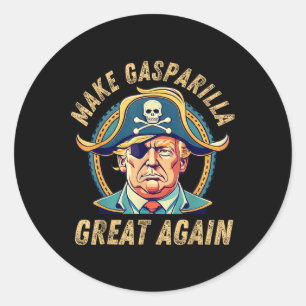Lustigt Trump 2024 Gör Gasparilla Underbart igen - Runt Klistermärke