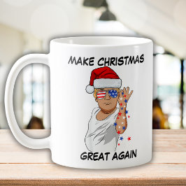 Lustigt Trump 2024 Gör julen Underbar igen Kaffemugg