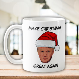 Lustigt Trump 2024 Gör julen Underbar igen Kaffemugg