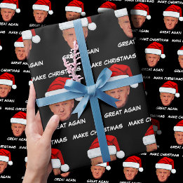 Lustigt Trump 2024 Gör julen Underbar igen Presentpapper